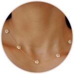 SmileBelle Pearl Necklaces for Ladies, Daisy Pearl Choker as Y Formed P... - Image 2
