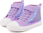 Toandon Kids Adorable Fashion High Top Casual Canvas Sneakers - Image 2