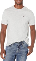 Tommy Hilfiger Males's Important Brief Sleeve Cotton Crewneck Pocket T-S... - Image 2