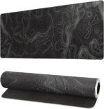 Topographic Contour Prolonged Massive Mouse Pad Giant,Gaming Mouse Pad Desk... - Image 2