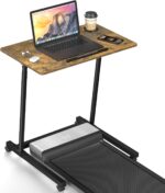 Treadmill Desk, Mobile Small Standing Desk with Wheels for Walking Pad... - Image 2