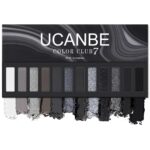 UCANBE Smokey Eyeshadow Palette, Darkish Black White Grey Silver Pure ... - Image 2