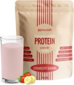 UpNourish Strawberry Banana Vegan Protein Powder 54 Superfoods Powder,... - Image 2