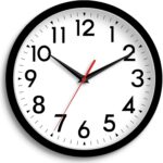 Wall Clock Small Analog 8 Inch Silent Non Ticking Battery Operated Mod... - Image 2