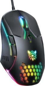 Wired PC Gaming Mouse: Excessive Precision Sensor,RGB Backlit, Adjustable D... - Image 2