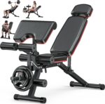 XDDIAS Exercise Bench, Adjustable Weight Bench with Leg Extension and L... - Image 2