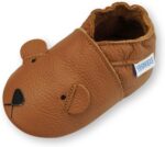 YIHAKIDS Child Leather-based Footwear Tender Sole First Strolling Moccasins Infants ... - Image 2