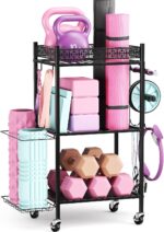 Yoga Mat Storage Rack, Home Gym Storage Rack, VOPEAK Workout Storage f... - Image 2