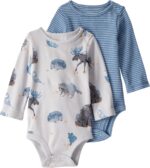 little planet by carter's boys 2-pack Long Sleeve Bodysuits Made With ... - Image 2