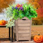 14 Bundles Synthetic Vegetation Outside Greenery, Pretend Plant Leaves UV Re... - Image 2