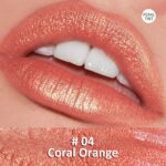 KYDA Orange Shimmer Lipstick, Metallic Pearl Lipstick, Lasting Non-sti... - Image 4