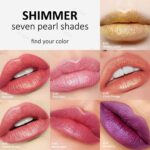 KYDA Orange Shimmer Lipstick, Metallic Pearl Lipstick, Lasting Non-sti... - Image 5