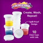 Colorations No-Spill White Lid Tempera Paint Cups for Children Worth Class... - Image 4
