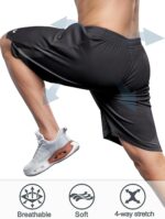 NORTHYARD Males's 10" Athletic Basketball Shorts with Zipper Pockets Qui... - Image 3