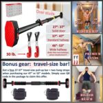 Pull Up Bar for Hallway or Doorway 6-piece Set with Two Attachable Res... - Image 3