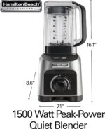 Hamilton Seaside Skilled Quiet Protect Blender, 1500 Watts Peak Powe... - Image 9
