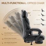 COLAMY Workplace Chair with Retractable Footrest, Ergonomic Excessive Again Des... - Image 6