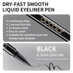 docolor Waterproof Eyeliner Pen Tremendous Slim Exact All Day Black Eyeli... - Image 5