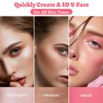 Face Stick Trio 3Pcs Multi Make-up Blush Highlighter Contour Sticks, Bu... - Image 6