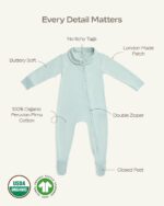 MON CHOU Natural Cotton Child Pajamas - Extremely Tender Child Footie Pajamas ... - Image 3