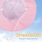 Child Solar Hat Toddler Lady Seaside Hat Adjustable Outside Summer season Hat UPF ... - Image 5