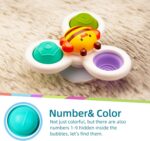 LiKee Robust Suction Cup Fidget Rotating Sensory Bathtub Toys for Child, A... - Image 4