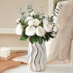 Ceramic Vase, White Vase for House Decor,Ornamental Flower Vase, Vertic... - Image 3