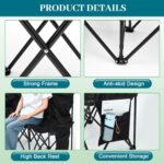 Kigley 6 Seats Folding Soccer Bench Chair Transportable Staff Sports activities Sidelin... - Image 5