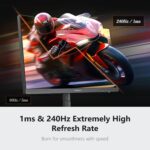 INNOCN 24.5" Gaming Monitor 1440p 240Hz QHD 2K PC Desktop Gaming Quick ... - Image 4