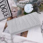 Larcenciel Clutch Purses for Girls, Elegant Pleated Night Bag with 2... - Image 4