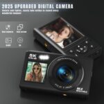 5K Digital Digital camera, Twin Screens Digital camera with 18X Digital Zoom, Compact ... - Image 3