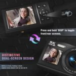 5K Digital Digital camera, Twin Screens Digital camera with 18X Digital Zoom, Compact ... - Image 4