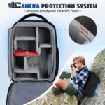 RAINSMORE Digicam Backpack Digicam Bag for Photographers DSLR SLR Mirror... - Image 4