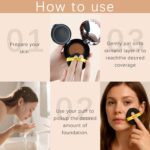 QueenDiary Moisture Cushion CC Cream Basis for Mature Pores and skin - Flaw... - Image 4