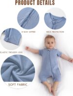 Jimonda Boys Child Ladies Brief Sleeve Romper Unisex Child Footless Pajam... - Image 3