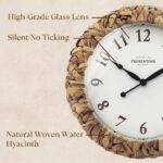 Presentime & Co. Farmhouse Sequence, Rustic Woven Clock, 14 inch, Natura... - Image 3