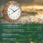 Presentime & Co. Farmhouse Sequence, Rustic Woven Clock, 14 inch, Natura... - Image 4