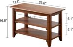 XKZG Storage Bench Picket Shoe Rack Bench Rustic Strong Wooden Entryway B... - Image 3