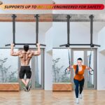 Pull Up Bar Joist Mounted -800 lbs Adjustabl Heavy Responsibility Chin Up Bar, P... - Image 3