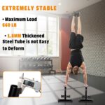 AmazeFan Parallettes Bars, 12'' Excessive Metal Push Up Bar Power Traini... - Image 3