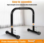 AmazeFan Parallettes Bars, 12'' Excessive Metal Push Up Bar Power Traini... - Image 6