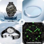 OLEVS Watches for Males Stainless Metal Gown Males Watch with Date Huge Fa... - Image 4