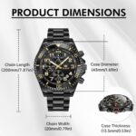 OLEVS Watches for Males Stainless Metal Gown Males Watch with Date Huge Fa... - Image 5