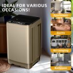 Transportable Washing Machine 2.3 Cu. Ft. Full-Automated Compact Washer Mac... - Image 6