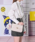 GM LIKKIE Quilted Shoulder Bag for Ladies, Medium Flap Crossbody Handba... - Image 4