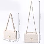 GM LIKKIE Quilted Shoulder Bag for Ladies, Medium Flap Crossbody Handba... - Image 6