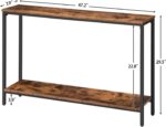 HOOBRO Console Desk, 47.2" Slim Entryway Desk, Industrial Couch Tab... - Image 4
