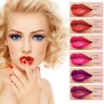 ALIVER 6 Colours Wine Liquid Lipstick, Woman Lengthy Lasting Make Up Gloss ... - Image 3
