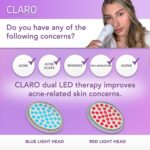 Spa Sciences CLARO Clinically Confirmed Blue & Purple LED Pimples Remedy Lig... - Image 4