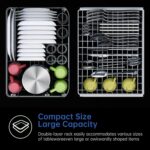 AIRMSEN Countertop Dishwasher Full 2-Stage Rack, Moveable Dishwash... - Image 4